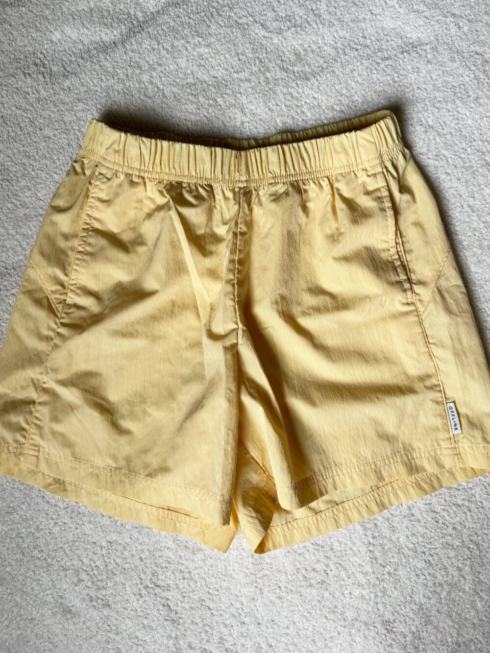 Yellow Aerie OFFLINE Jogging Shorts | XS